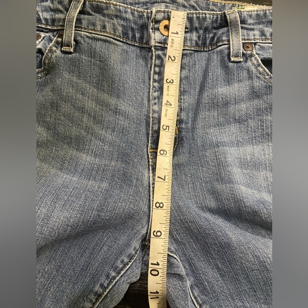 VTG Gap Essentials Stretch Jeans SZ 8 Bootcut Mid Rise Loose Fit Made in Canada - Picture 9 of 11